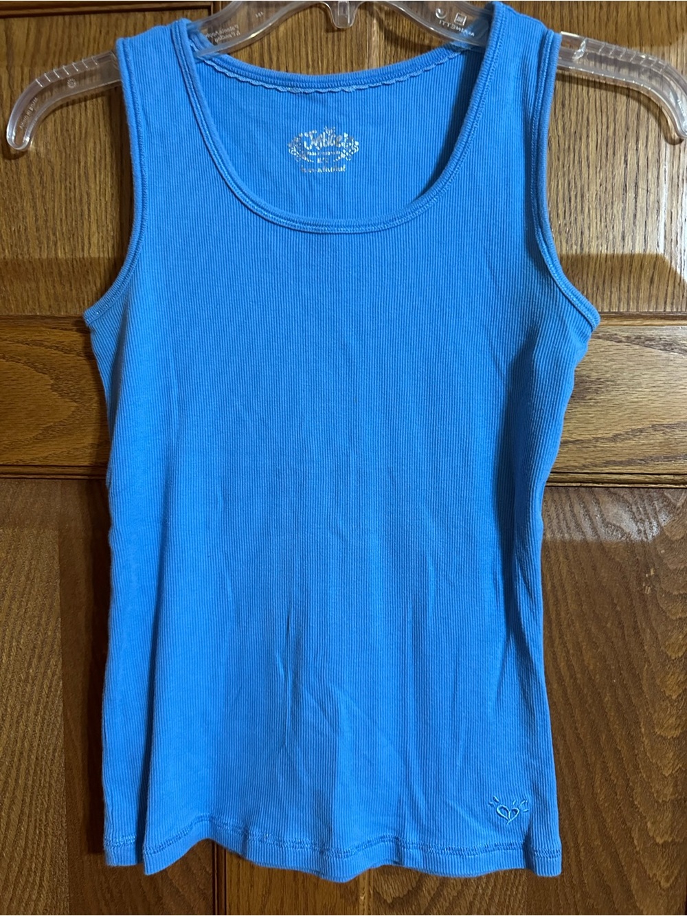 Justice Bright Blue Ribbed Tank Top